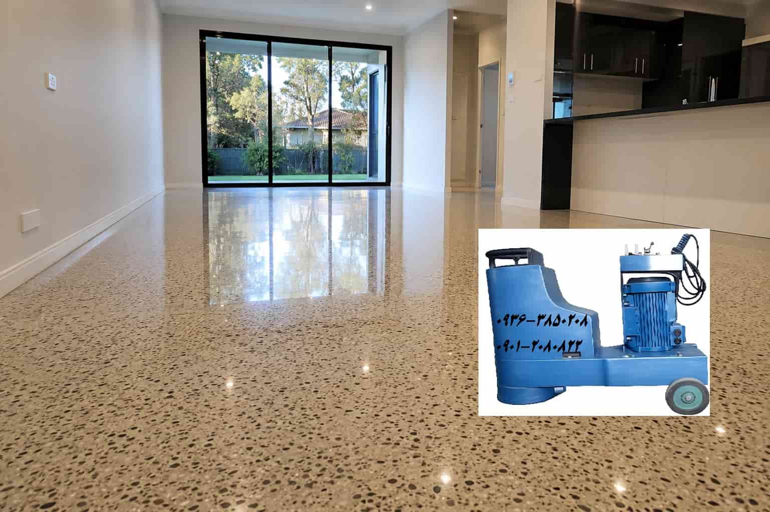 رفع خط و خش سنگ کف زمین